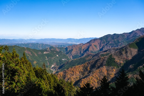 埼玉県秩父市 三峯神社 奧宮遙拜殿から見える秩父の風景