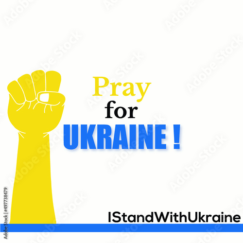 Peace For Ukraine Blue Yellow Background Social Media Design Banner