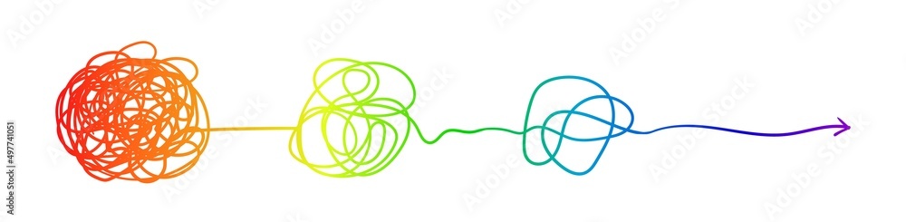 Complex line. Complicated way. Messy ball concept. Loading idea vector process. Complex line. Complicated way. Messy ball concept. Loading idea vector process.