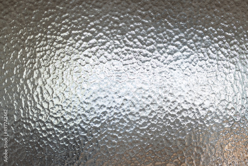 Filtering sunlight outside with opaque frosted glass