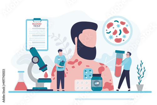 Dermatovenerologists do blood test to detect venereal diseases. Dermatovenerology