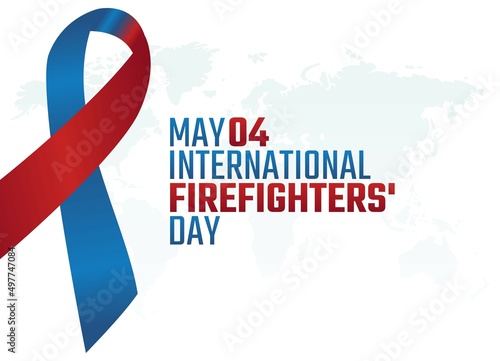 vector graphic of international firefighters' day good for international firefighters' day celebration. flat design. flyer design.flat illustration.