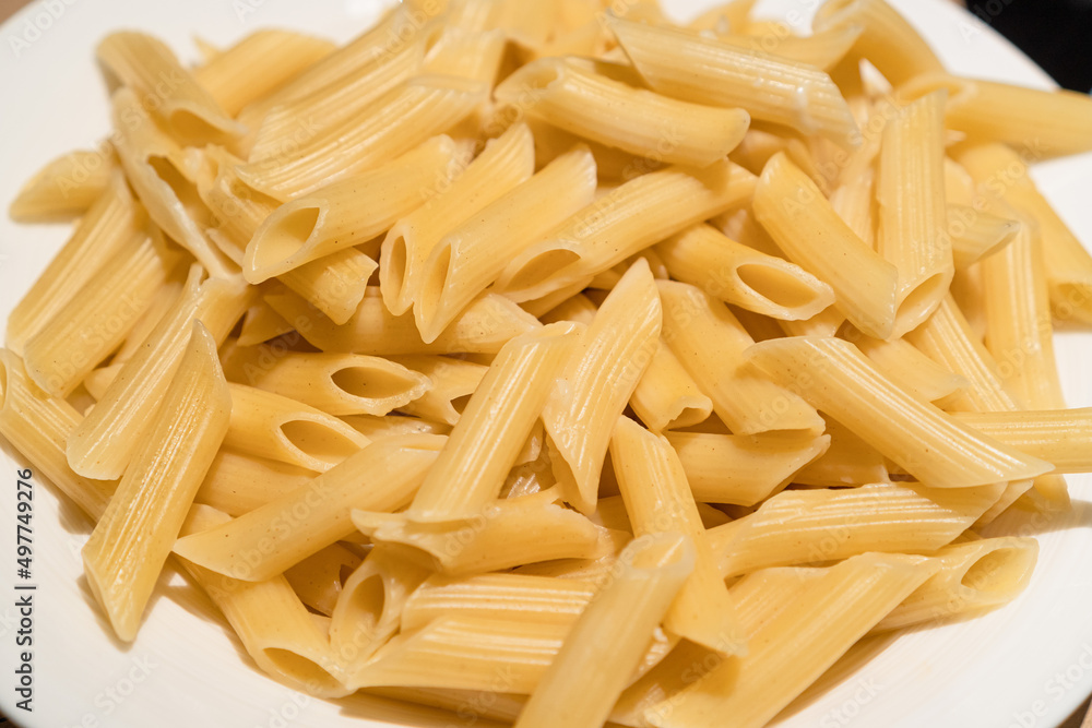 cooked penne cooked penne