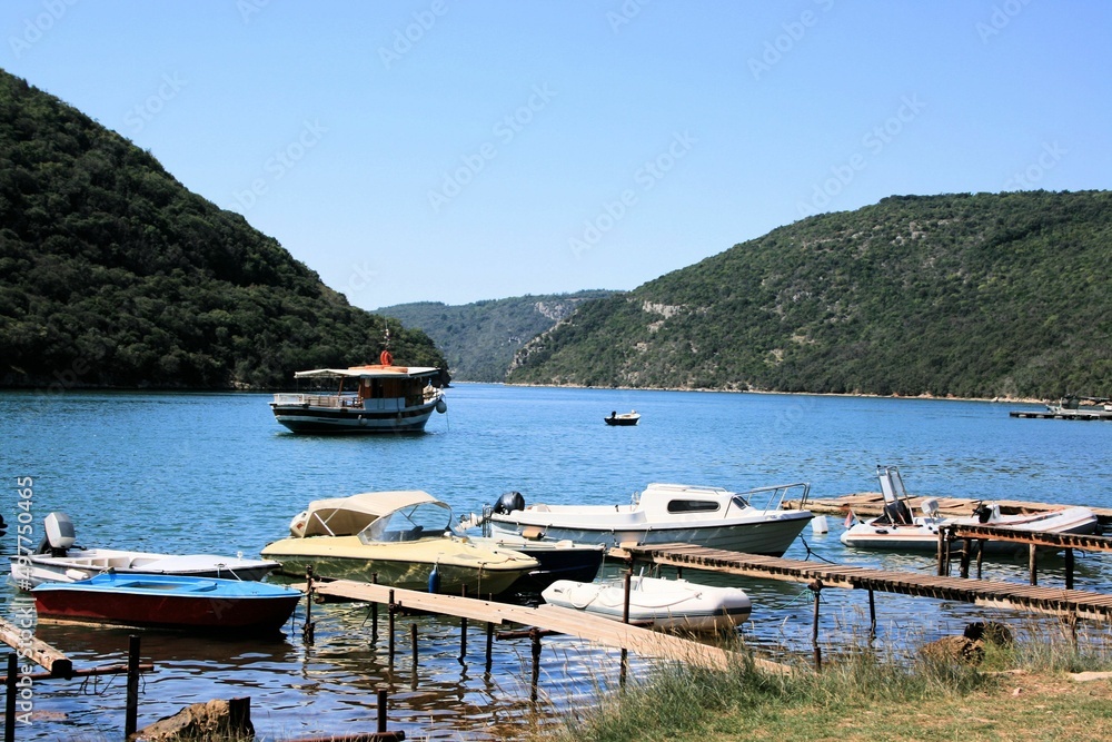 port of Lim Ford or Lim bay in Istria, Croatia