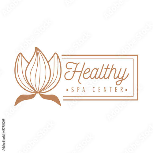healthy spa center emblem