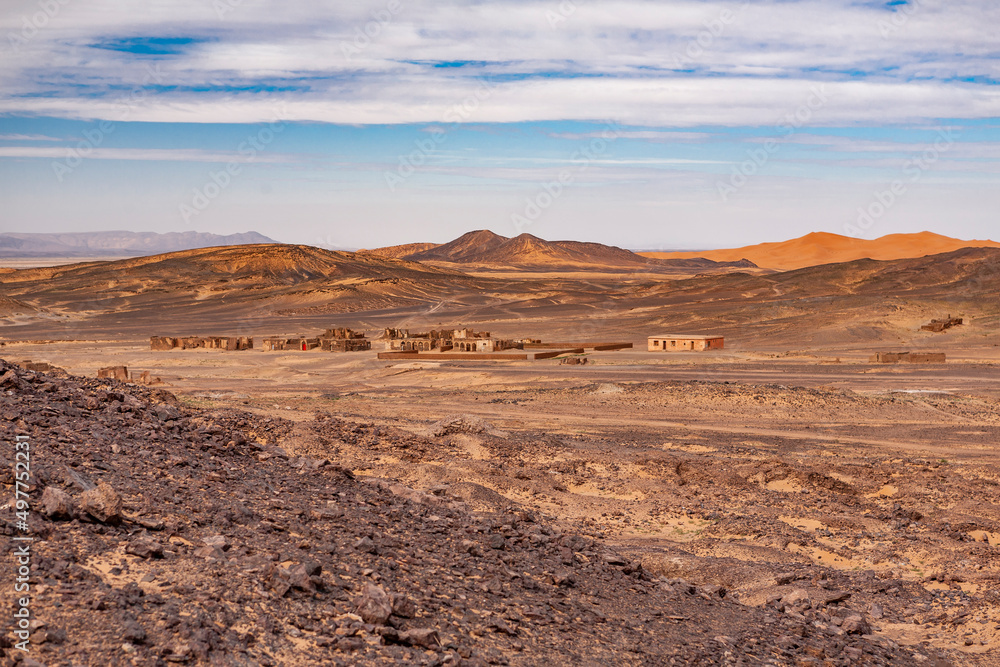 Fototapeta premium Paesaggio desertico in marocco 