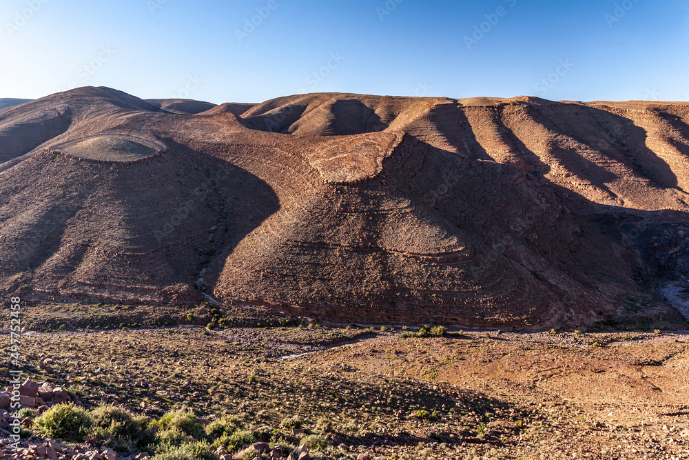 Paesaggio desertico in marocco 