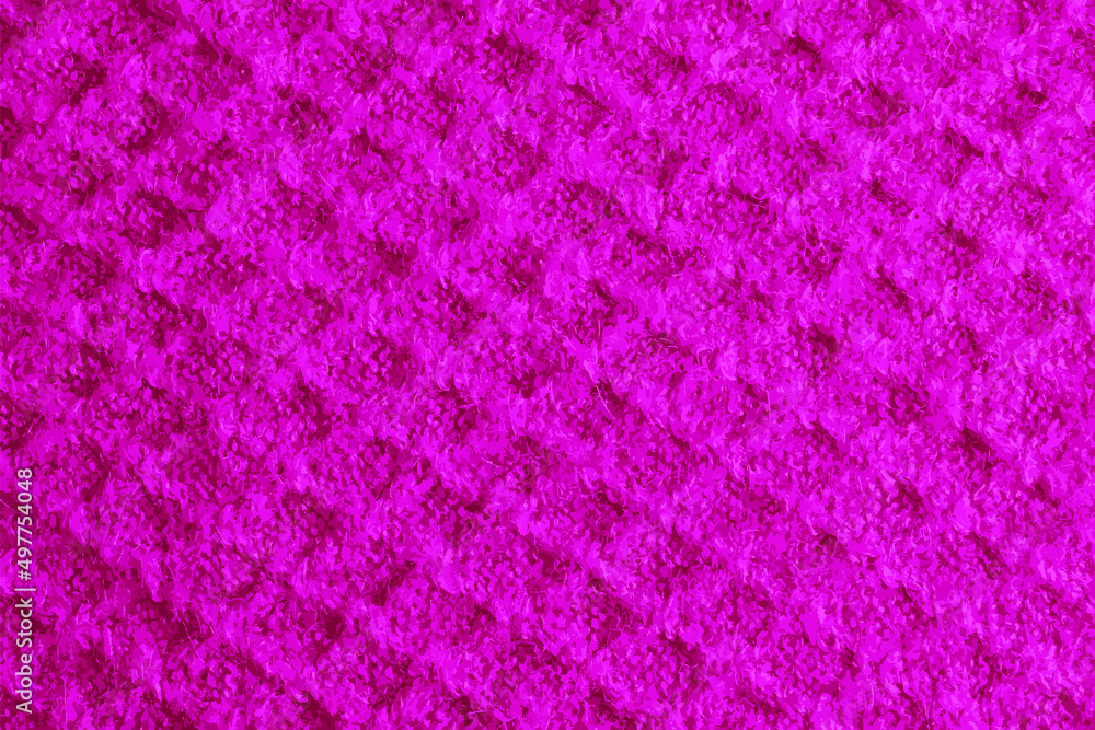 Realistic vector illustration of a lilac-pink knitted carpet close-up. Textile texture on a lilac-pink background. Detailed warm yarn background. Natural wool fabric, sweater fragment.
