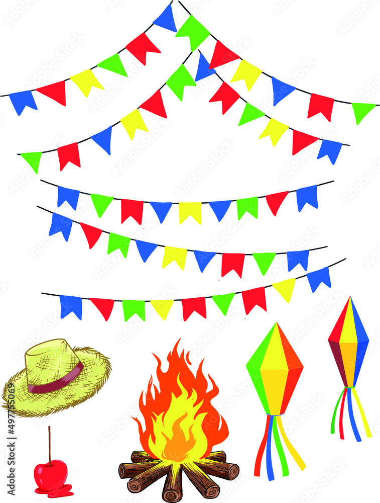 Obraz premium set of colorful ribbons