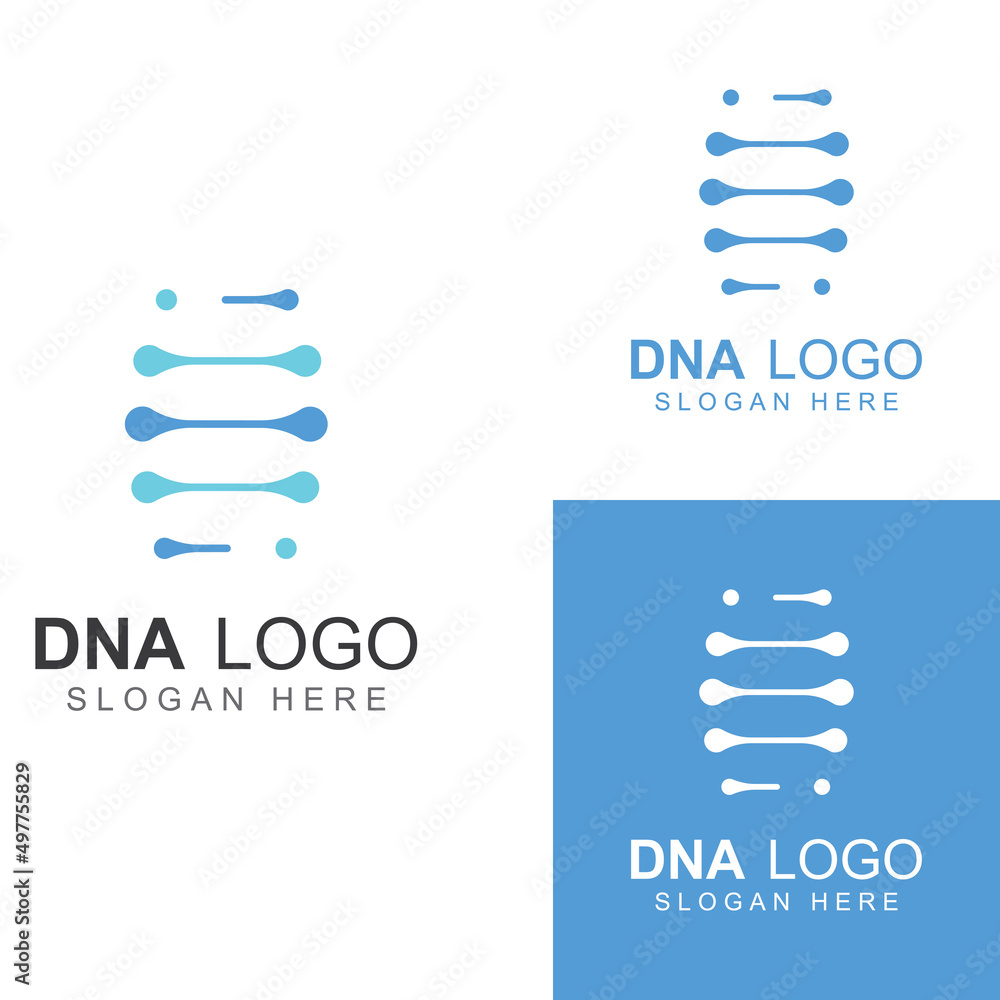 DNA vector logo. Modern medical logo, with vector illustration template design DNA vector logo. Modern medical logo, with vector illustration template design