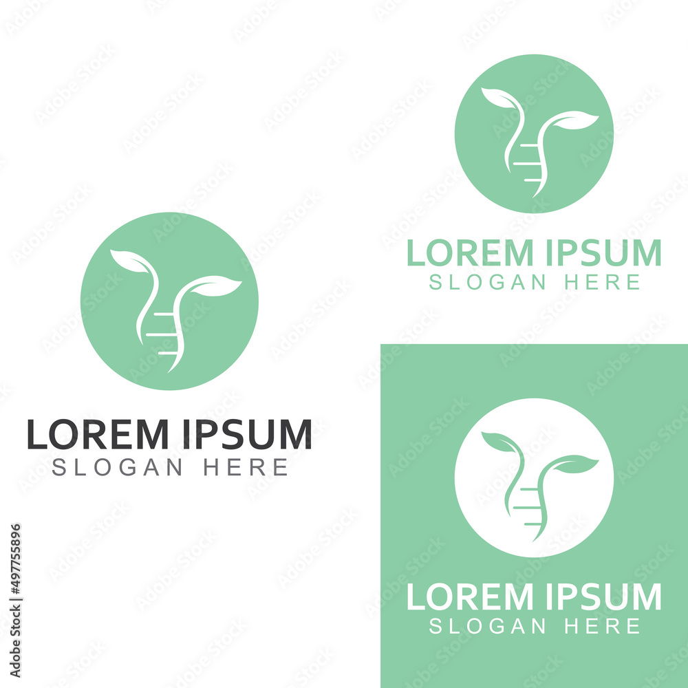 DNA vector logo. Modern medical logo, with vector illustration template design DNA vector logo. Modern medical logo, with vector illustration template design