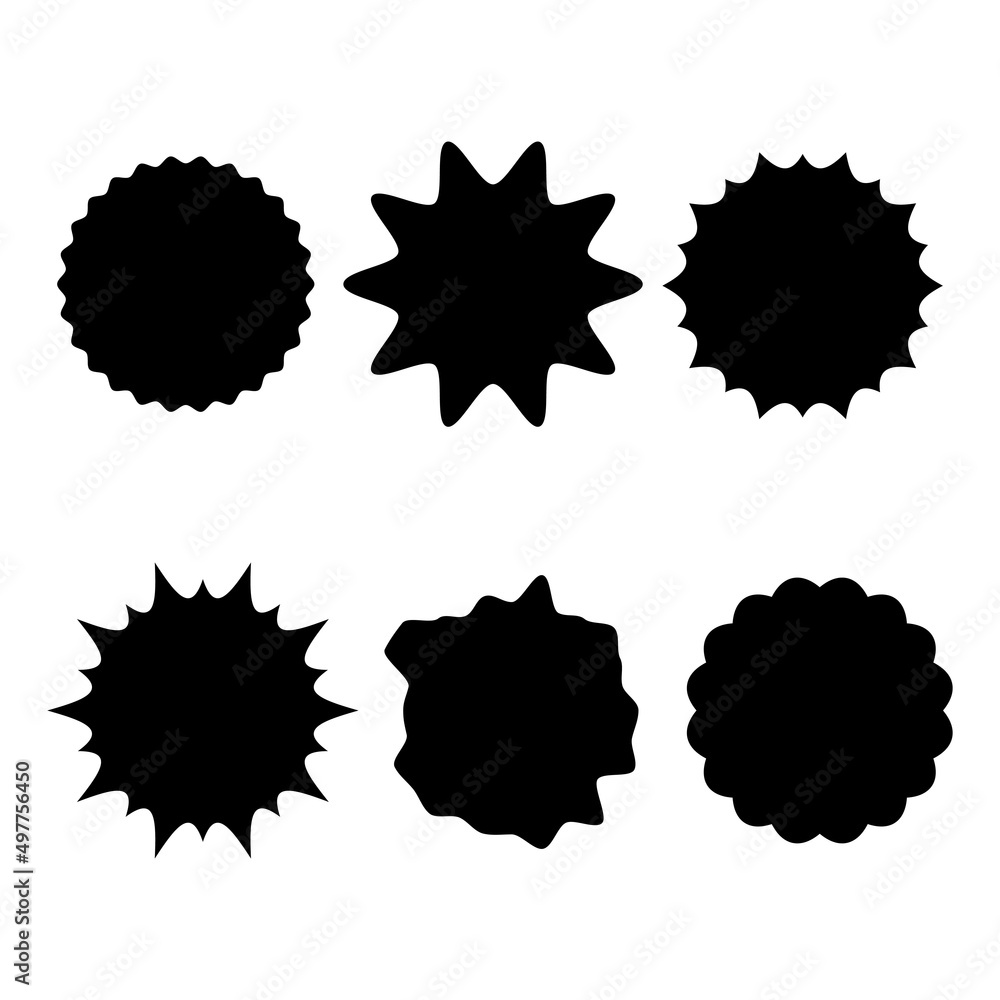 Sticker, banner vector icon set Sticker, banner vector icon set