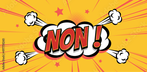 Bild auf Leinwand banniere bd non