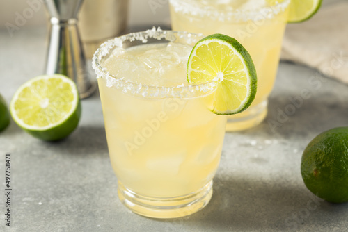 Boozy Refreshing Classic Margarita Cocktail