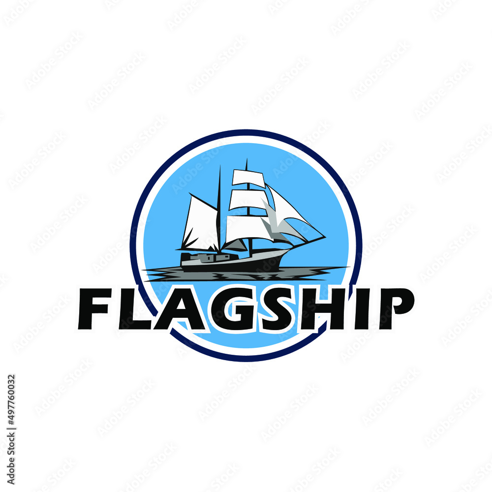 Illustration Vector Graphic of Ship logo design Illustration Vector Graphic of Ship logo design