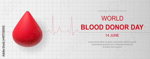 World Blood Donor Day vector background