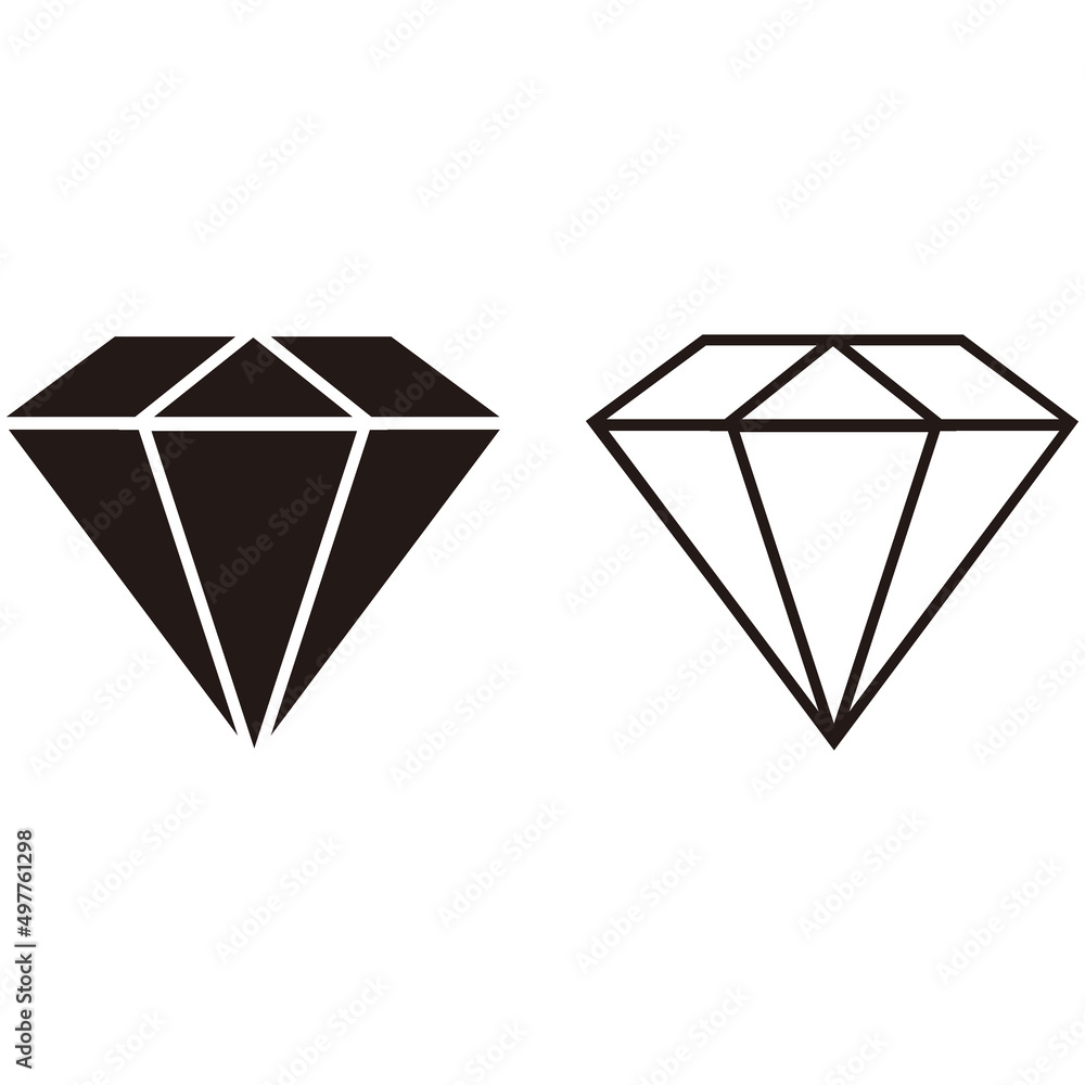 Diamond and Gem decorative design Diamond and Gem decorative design