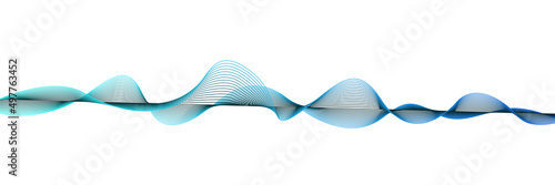 Abstract digital wave of particles. Futuristic point wave. Technology background vector. Vector illustration