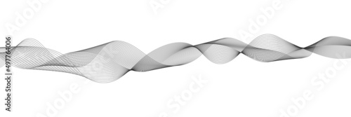 Abstract digital wave of particles. Futuristic point wave. Technology background vector. Vector illustration