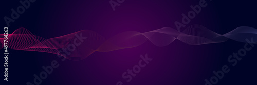 Abstract digital wave of particles. Futuristic point wave. Technology background vector. Vector illustration