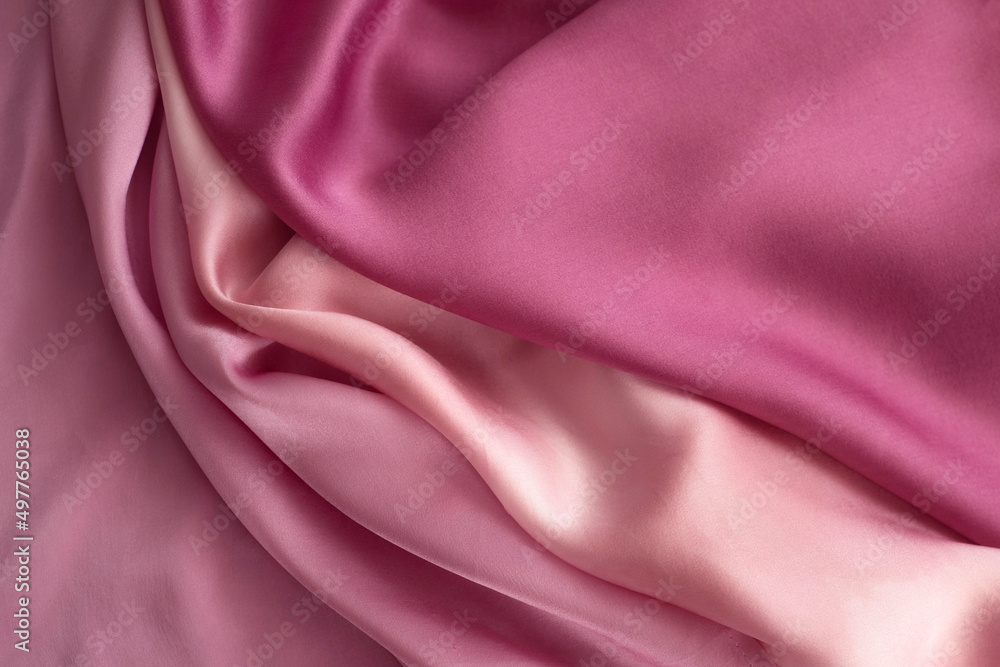 Fototapeta premium close up of silk texture - hand dyed natural colours