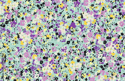 Floral liberty pattern. Small floral background for fashion, tapestries, prints. Modern floral design perfect for fashion and decoration