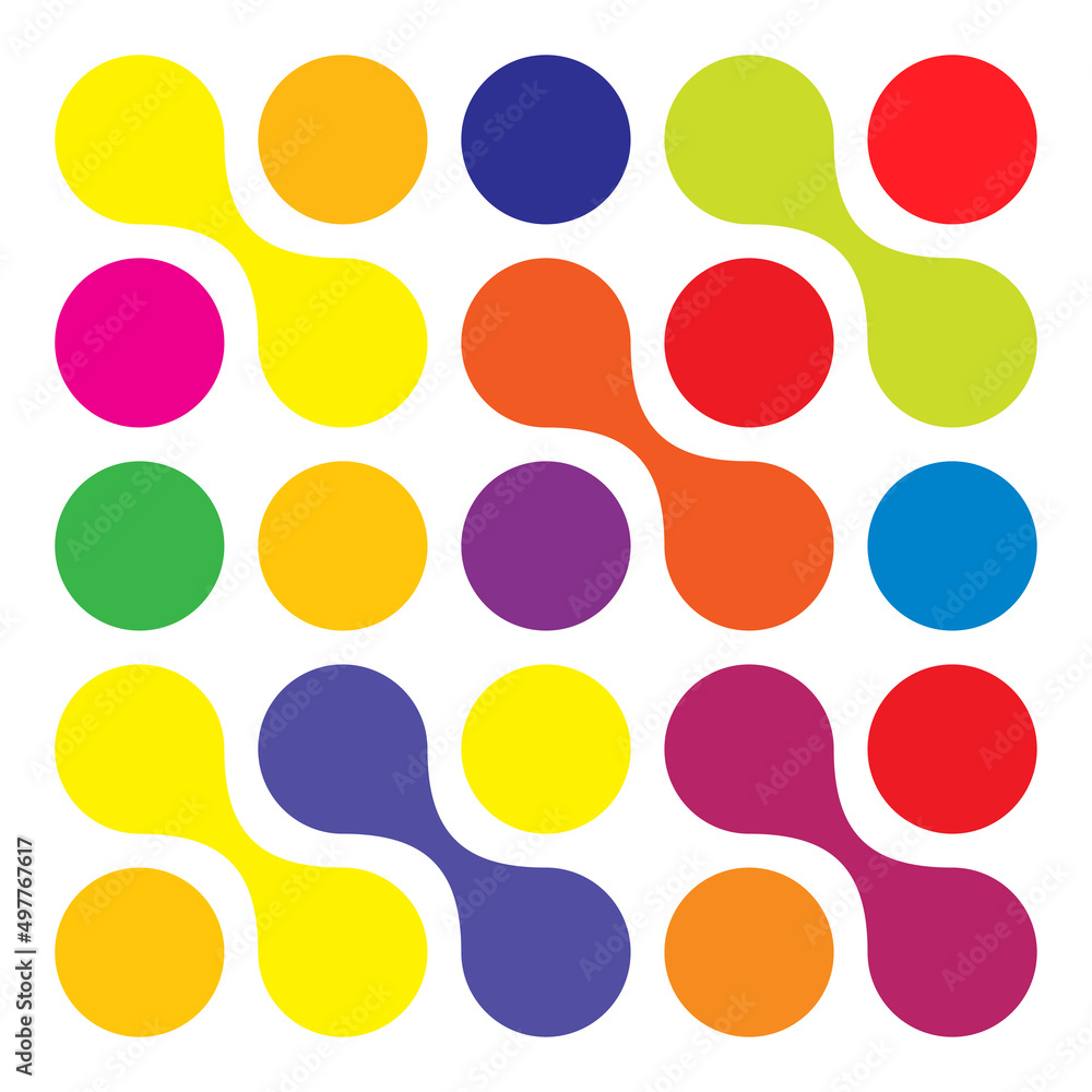 Metaball, connected dots, circles pattern, texture element Metaball, connected dots, circles pattern, texture element