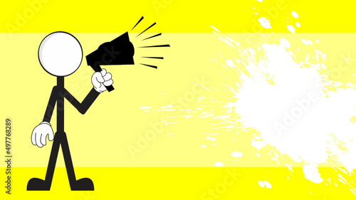 activism protest pictogram cartoon background in vector format