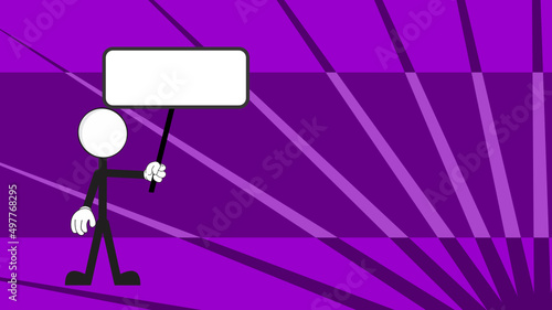 activism protest pictogram cartoon background in vector format