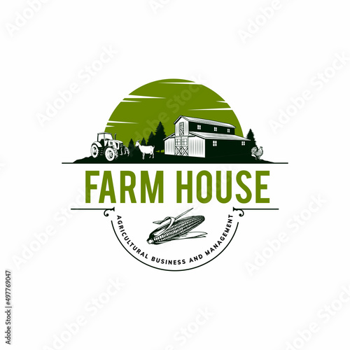 farm logo concept for badge or others