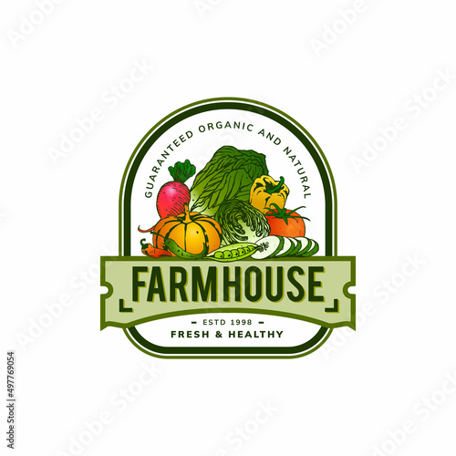 farm logo concept for badge or others