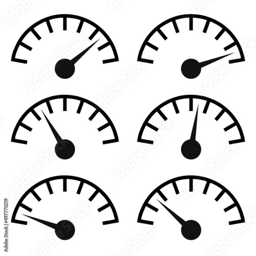 Gauge, meter, level indicator icon, symbol