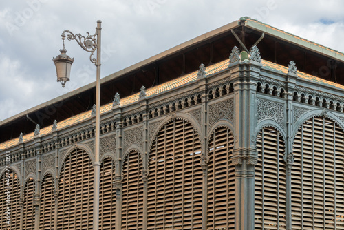 Exterior view of the central market of Atarazanas in Malaga  Spain 