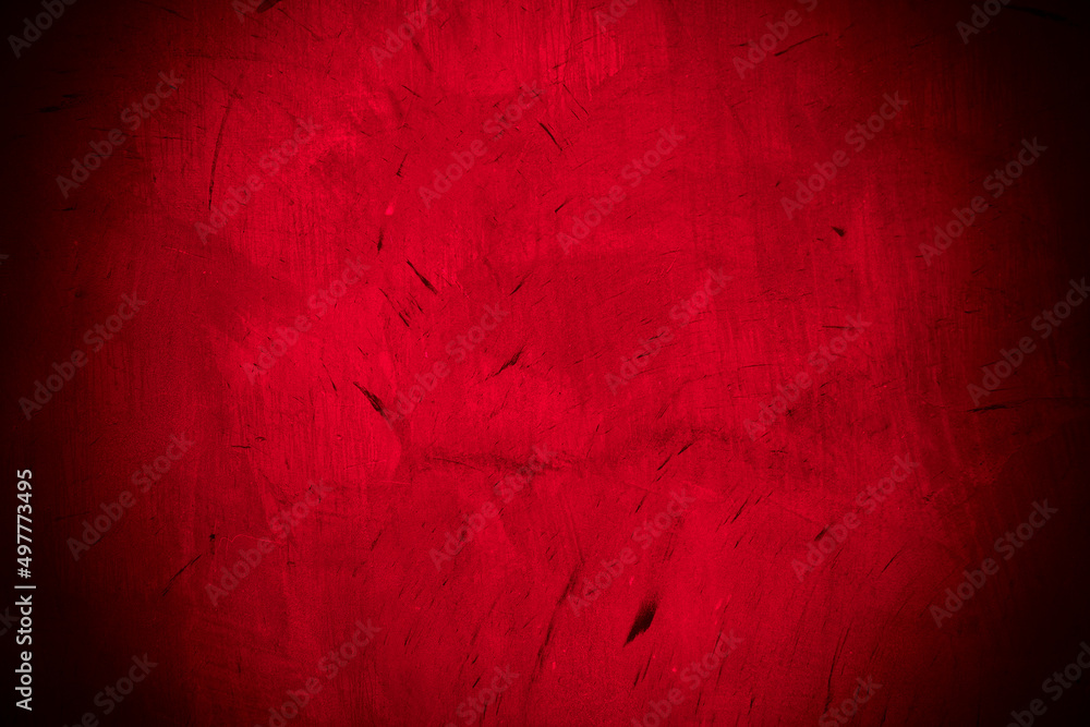 Obraz premium Old wall texture cement black red background abstract dark color design are light with white gradient background.