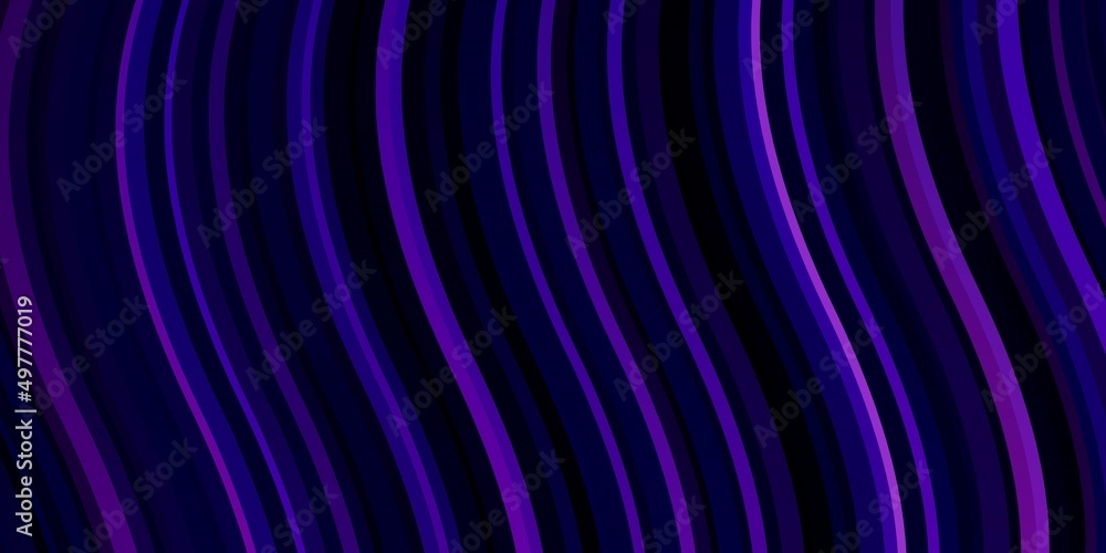 Fototapeta premium Light Blue, Red vector layout with curves.