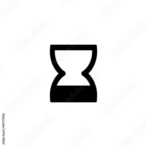 Expiry date icon symbol vector. Sand watch icon