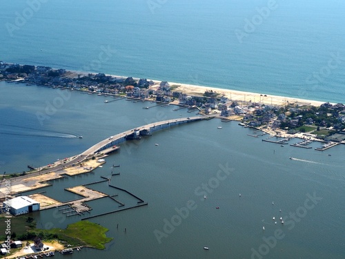 aerial view of bridge