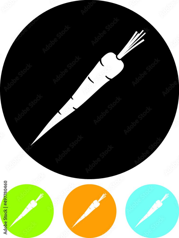 Fresh vegetables. Carrot vector icon isolated Fresh vegetables. Carrot vector icon isolated