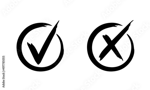 Check mark buttons for vote