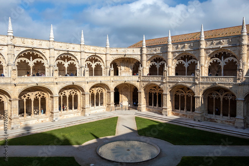 Photos The Jeronimos Monastery or Hieronymites Monastery facade and courtyard parish of
