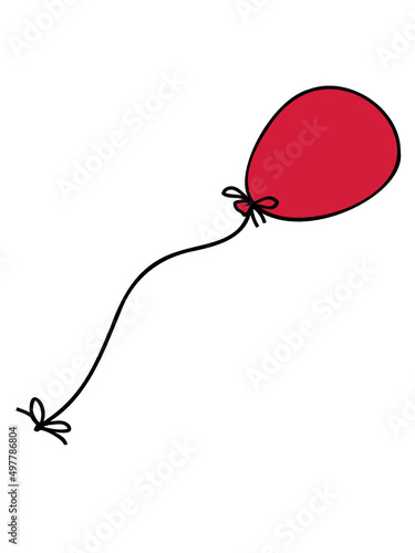 Angebunden Luftballon Template 