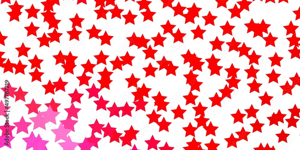 Light Pink, Yellow vector pattern with abstract stars. Light Pink, Yellow vector pattern with abstract stars.