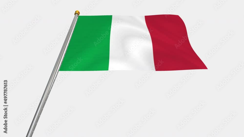 A loop video of the Italy flag swaying in the wind from below. A loop video of the Italy flag swaying in the wind from below.