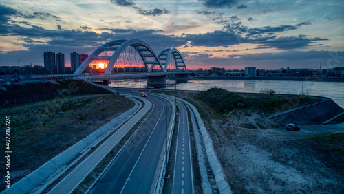 railway bridge over the river