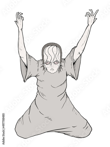 Design of preaching man