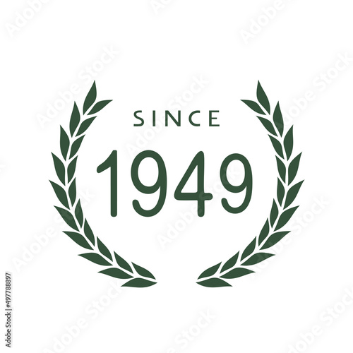 Since 1949 emblem design photo