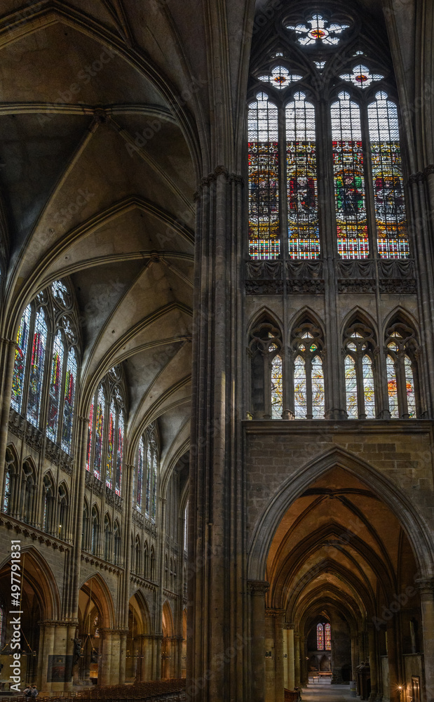 The interior of Metz Cathedral