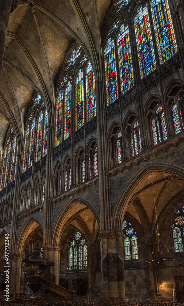 The interior of Metz Cathedral