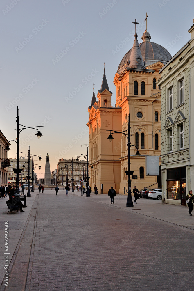  Łódź- widok na Plac Wolności.