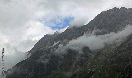 Dramatic cliffs of Milford Sound - New Zealand